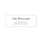シンプルカスタムエレガント差出人住所 ラバースタンプ (インプリント)