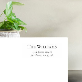 シンプルカスタムエレガント差出人住所 ラバースタンプ