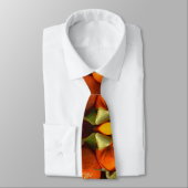 シンプルカスタムオレンジのフルーツミニマル追加名th ネクタイ (タイ)