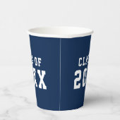 シンプルカスタムカラー大学卒業学年 紙コップ (右)