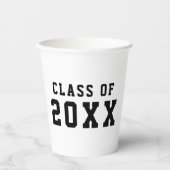 シンプルカスタムカラー大学卒業学年 紙コップ (正面)