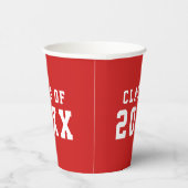 シンプルカスタムカラー大学卒業学年 紙コップ (右)