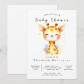 シンプルカスタムキリン 招待状 (正面/裏面)