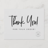 シンプルカスタムクーポンコードビジネスロゴ ポストカード (正面)