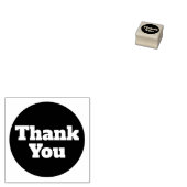 シンプルカスタムサンキューゴムスタンプ ラバースタンプ (押印)