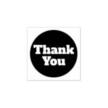 シンプルカスタムサンキューゴムスタンプ