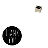 シンプルカスタムサンキューゴムスタンプ ラバースタンプ (押印)