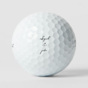 シンプルカスタムスクリプト名結婚のTitleist Pro VI ゴルフボール