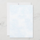 シンプルカスタムスタースキーウォーター縁ど色 招待状 (裏面)