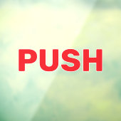 シンプルカスタムデザイン プッシュ窓用シール ウィンドウサイン (シート3)