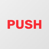 シンプルカスタムデザイン プッシュ窓用シール ウィンドウサイン (シート)