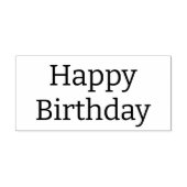 シンプルカスタムハッピーバースデーウッドアート ラバースタンプ (インプリント)