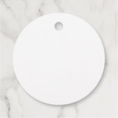 シンプルカスタムバーコード追加テキストwebサイトQR Cla フェイバータグ (裏面)