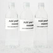 シンプルカスタムバーコード追加テキストwebサイトQR Cla ペットボトルラベル (ボトル)