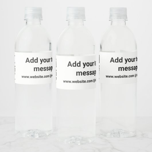 シンプルカスタムバーコード追加テキストwebサイトQR Cla ペットボトルラベル (ボトル)