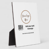 シンプルカスタムバーコード追加テキストwebサイトQR Sq フォトプラーク (側面)