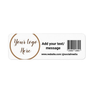 シンプルカスタムバーコード追加テキストwebサイトQR Sq ラベル