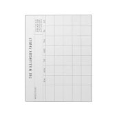 シンプルカスタムプランナー月次カレンダー  ノートパッド (回転)