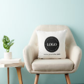 シンプルカスタムミニマル文字ロゴ クッション (椅子)