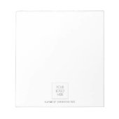 シンプルカスタムモダンロゴまたは写真医 ノートパッド (正面)