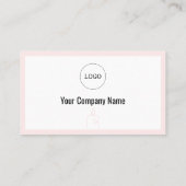 シンプルカスタムモダンロゴブランド手製キャンドル 名刺 (裏面)