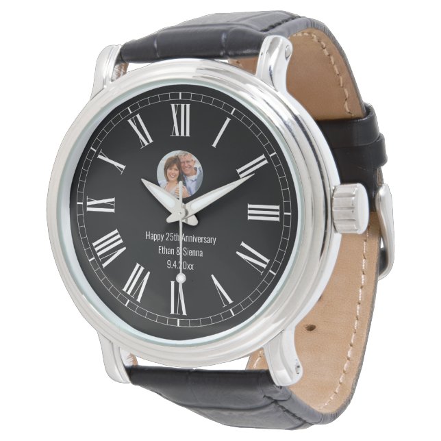 シンプルカスタムモダン写真ウォッチ 腕時計 (アングル)