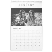 シンプルカスタムモダン写真カレンダー カレンダー (1月 2021)