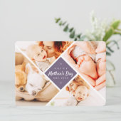 シンプルカスタムモダン写真母の日 カード (スタンド正面)