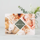 シンプルカスタムモダン写真母の日 カード (スタンド正面)