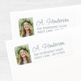 シンプルカスタムモダン差出人住所 ラベル