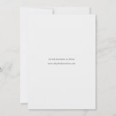 シンプルカスタムモダン招待状写真の保存 セーブザデート (裏面)