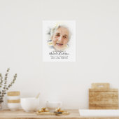 シンプルカスタムモダン文字記念写真トリビュート ポスター (キッチン)