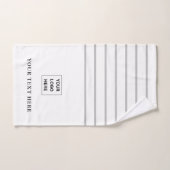 シンプルカスタムモダン文字 ハンドタオル (ハンドタオル)