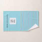 シンプルカスタムモダン文字 ハンドタオル (ハンドタオル)