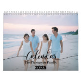 シンプルカスタムモダン14写真ファミリー2025 カレンダー (カバー)