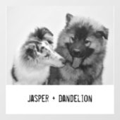 シンプルカスタムモダンPet/People写真 ウィンドウサイン (シート)