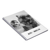 シンプルカスタムモダンPet/People写真 ノートブック (右側)