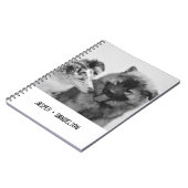 シンプルカスタムモダンPet/People写真 ノートブック (左側)