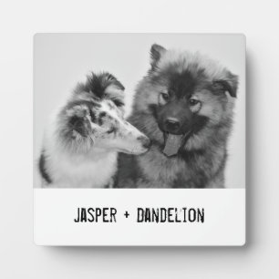 シンプルカスタムモダンPet/People写真 フォトプラーク