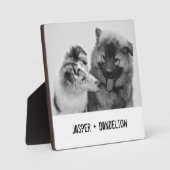 シンプルカスタムモダンPet/People写真 フォトプラーク (正面)