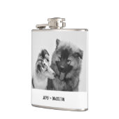 シンプルカスタムモダンPet/People写真 フラスク (左)