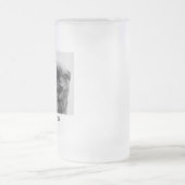 シンプルカスタムモダンPet/People写真 フロストグラスビールジョッキ (中央)