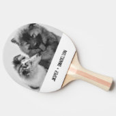 シンプルカスタムモダンPet/People写真 卓球ラケット (横)