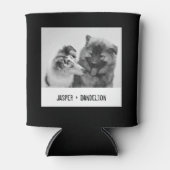 シンプルカスタムモダンPet/People写真 缶クーラー (正面)