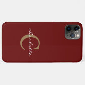 シンプルカスタムレッドケースメイト Case-Mate iPhoneケース (裏面(横))