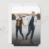 シンプルカスタムレトロモダン写真結婚s 招待状 (裏面)