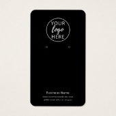 シンプルカスタムロゴイヤリング表示カード (正面)