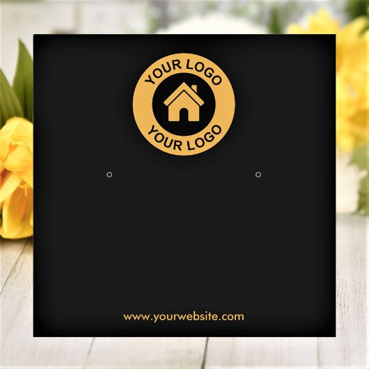 シンプルカスタムロゴジュエリー表示カード スクエア名刺