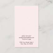 シンプルカスタムロゴジュエリー表示カード 名刺 (裏面)