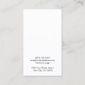 シンプルカスタムロゴジュエリー表示カード 名刺 (裏面)